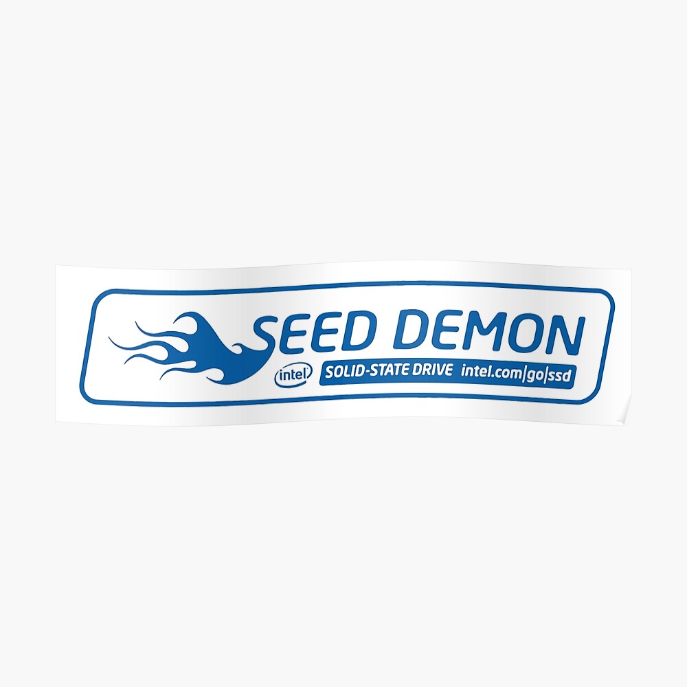 Intel Solid-State Drive SSD Speed Demon Sticker 