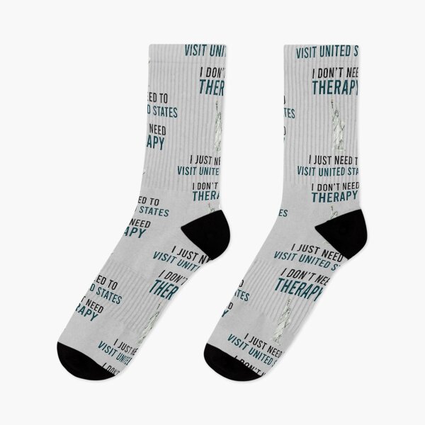 Item preview, I Don't Need Therapy I Just Need To Visit United States Novelty Gift  designed and sold by Akmloza.