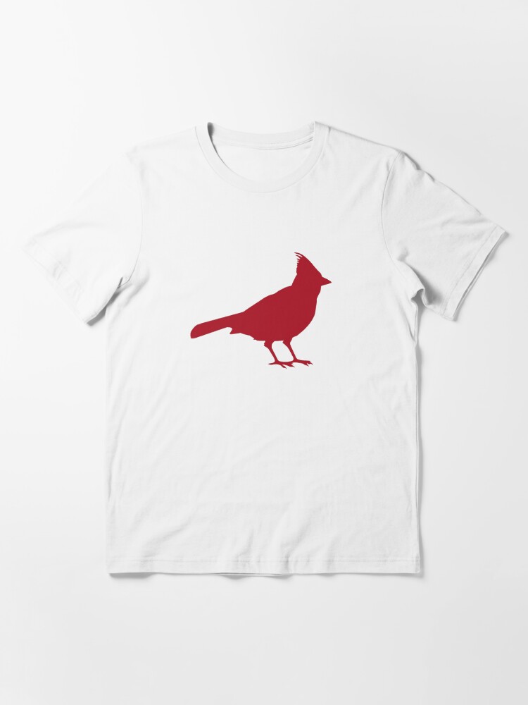 Bright Red Cardinal bird Silhouette T-Shirt