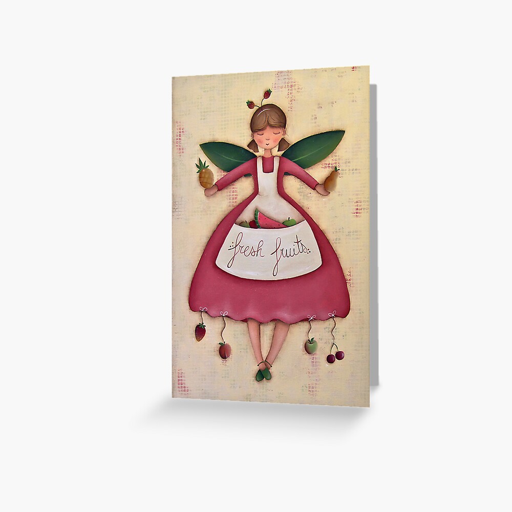 Fruit Angel Greeting Card