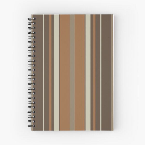 Aperçu de l'œuvre Barista Brown Slimming Effect Vertical Balanced Stripes créée et vendue par weirdAffect.