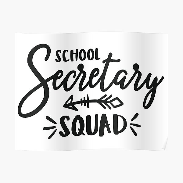 "School secretary, office assistant, office staff, keep calm, secretary" Poster by brackerdesign