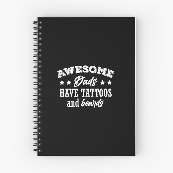 Item preview, Awesome dads have tattoos and beards designed and sold by CentralDesignz.