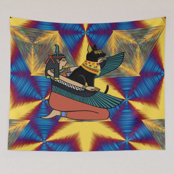 Item preview, Egyptain goddess and cat designed and sold by BellsPainting.