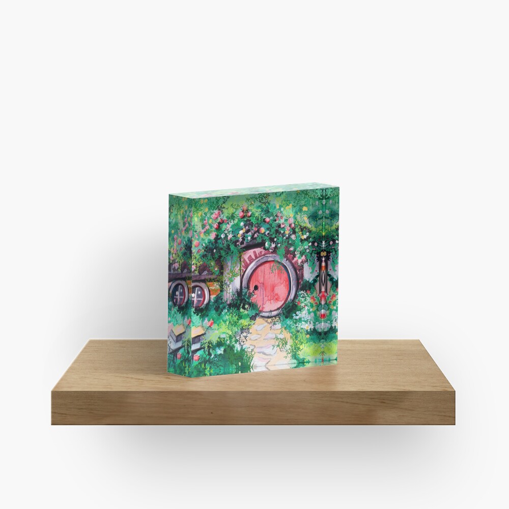 Hobbiton Shire in the Spring Acrylic Block