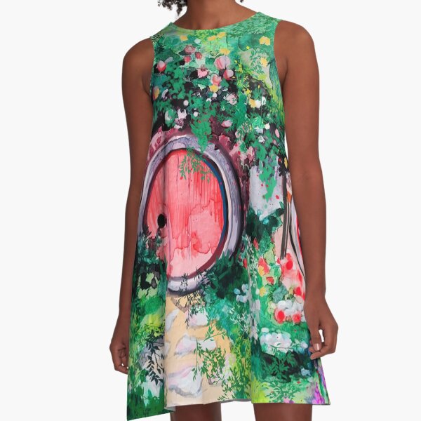 Hobbiton Shire in the Spring A-Line Dress