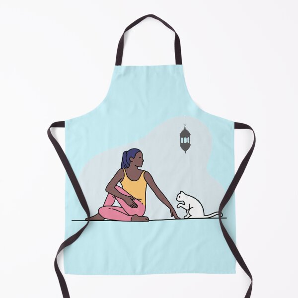 Item preview, YOGA PRACTICE WITH CAT Twisting pose designed and sold by Trio's Stuff.