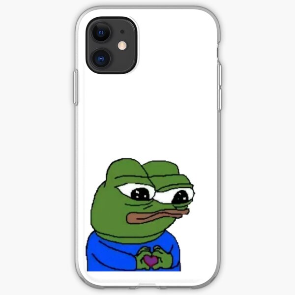 Sad loving Pepe The frog Meme iPhone Soft Case