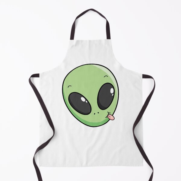 Item preview, Green Alien Face Cute Paranormal Lover Drawing designed and sold by Delightfully Cynical.
