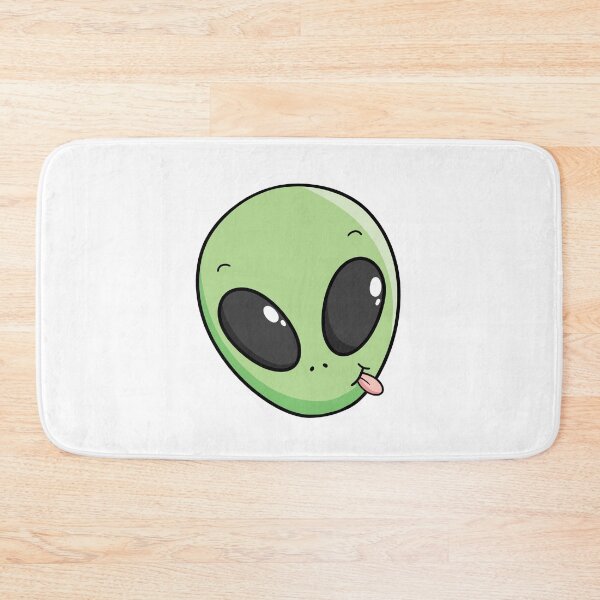 Item preview, Green Alien Face Cute Paranormal Lover Drawing designed and sold by Delightfully Cynical.
