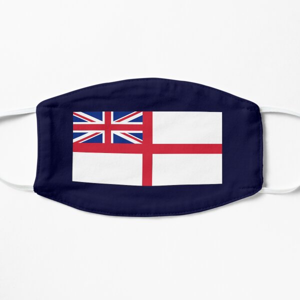 WHITE ENSIGN. Naval Ensign of the United Kingdom, The White Ensign or the St George's Ensign, used by the Royal Navy. On NAVY. Mask