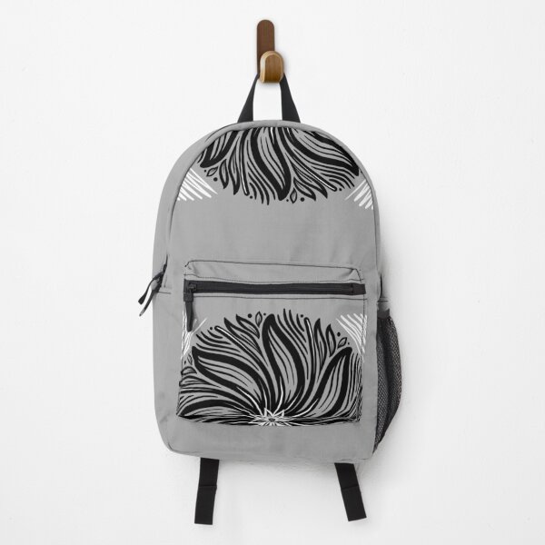 Item preview, Black White Flower on Grey Background designed and sold by NMARTWORKS.