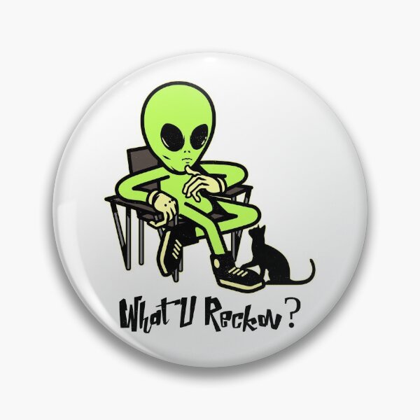 Item preview, What U Reckon? Alien talking to cat. Funny designed and sold by shirtdan.