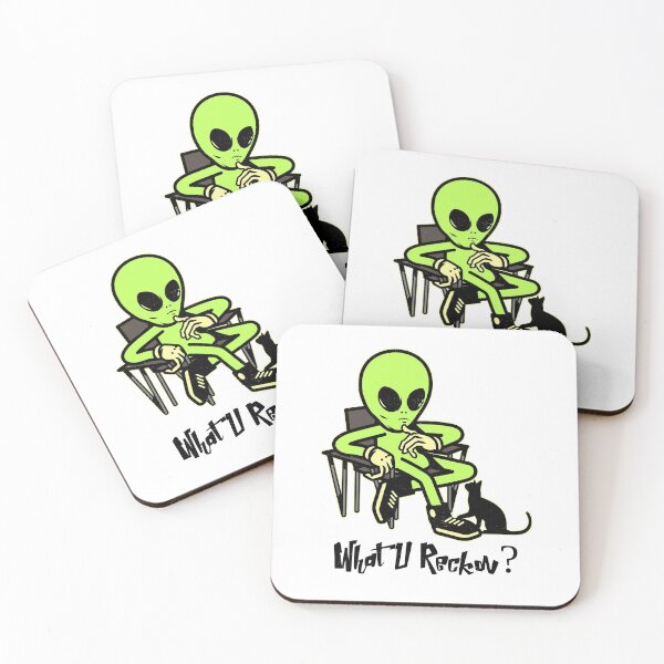 Item preview, What U Reckon? Alien talking to cat. Funny designed and sold by shirtdan.