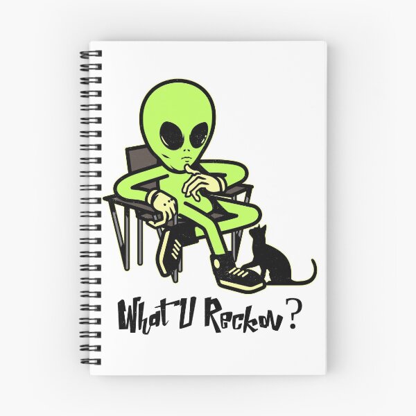 Item preview, What U Reckon? Alien talking to cat. Funny designed and sold by shirtdan.