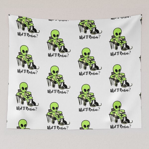 Item preview, What U Reckon? Alien talking to cat. Funny designed and sold by shirtdan.