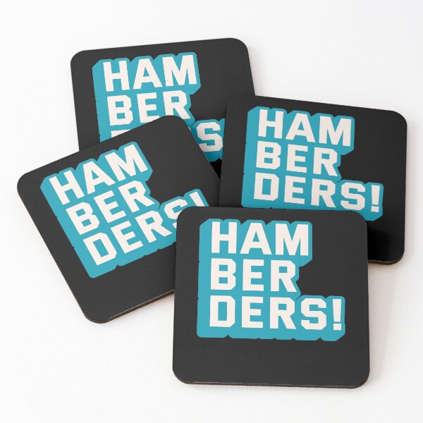 Item preview, Hamberders! - Retro Blue designed and sold by WPahat.