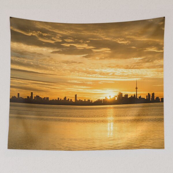 Item preview, Split Sun Path - A Glorious Toronto Sunrise designed and sold by Georgia Mizuleva.