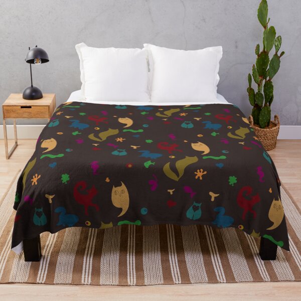 Item preview, Gracioso doodle de patrones sin fisuras con figuras de animales y peces designed and sold by Liza-RKS.