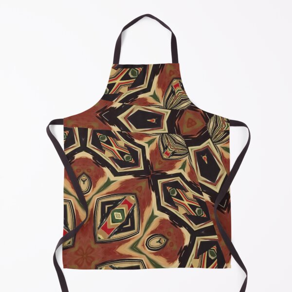 Item preview, Tribal Gathering Rust Brown, Green, Red and Beige Geometric/Lyrical Abstract Art Galaxy - Jenny Meehan designed and sold by Jenny Meehan Art Prints and Patterns .