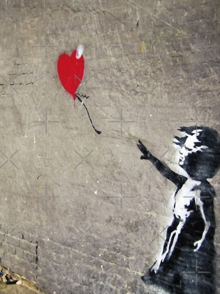 Banksy's Girl with a Red Balloon II by zuluspice