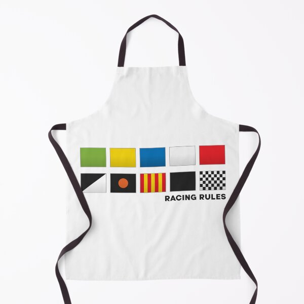 Item preview, 'Racing Rules' F1 Flag Motorsport Black Text Design designed and sold by David Speed Design.