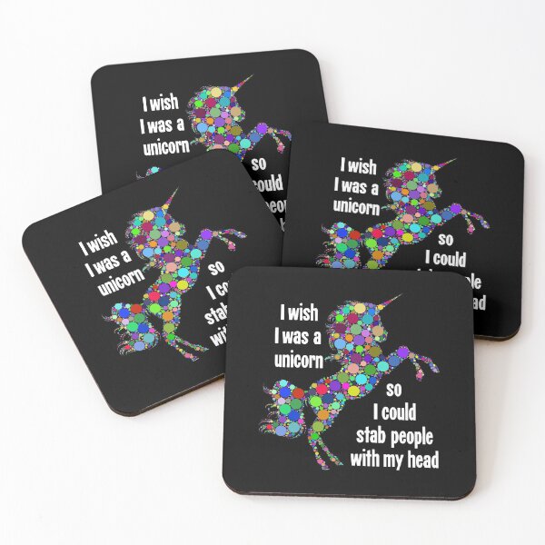 Item preview, I Wish I Was A Unicorn So I Could Stab People With My Head designed and sold by Good-Looking Corpse.
