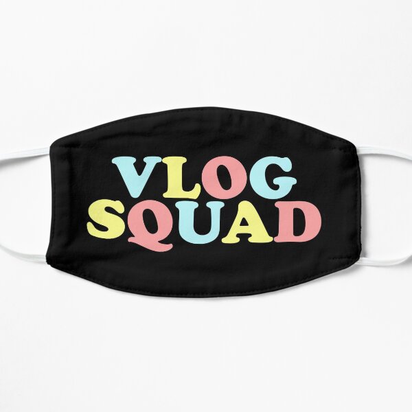 vlog squad logo david dobrik Flat Mask