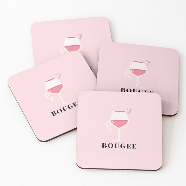 Item preview, Bougee Wine Glass Pink Background designed and sold by kqwdesigns.