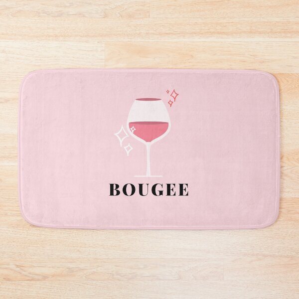 Item preview, Bougee Wine Glass Pink Background designed and sold by kqwdesigns.