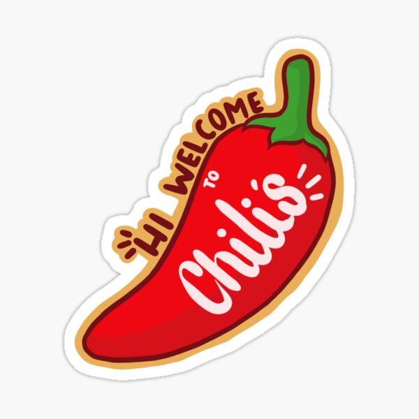"Hi, to Chili’s Vine Cole" Sticker by gloart Redbubble