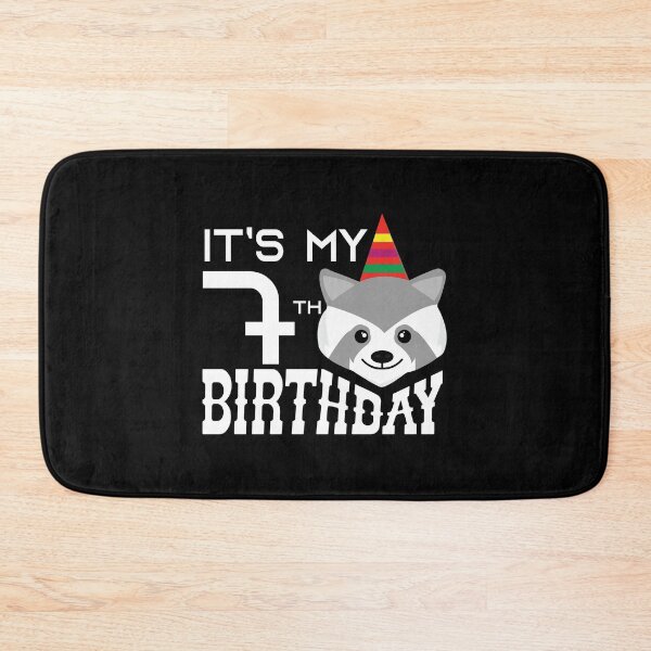 Item preview, It's My 7th Birthday 7 Years Old Raccoon Child B-day Party product designed and sold by Grabitees.