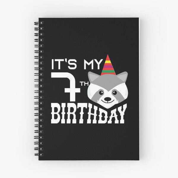 Item preview, It's My 7th Birthday 7 Years Old Raccoon Child B-day Party product designed and sold by Grabitees.