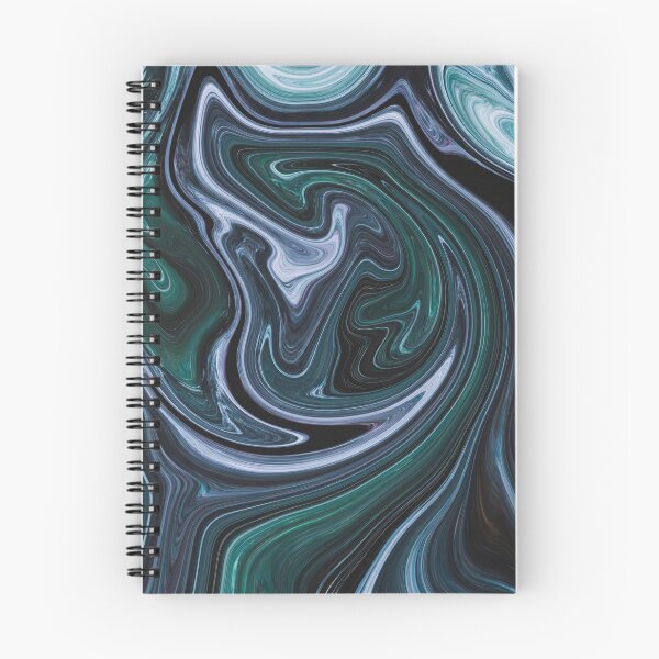 Item preview, Green Black Abstract Liquid Paint Effect designed and sold by Ludovic Geusa.