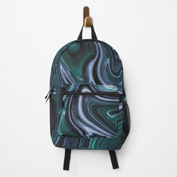 Item preview, Green Black Abstract Liquid Paint Effect designed and sold by Ludovic Geusa.