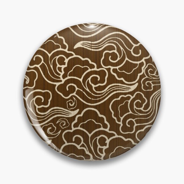Item preview, Vintage Japanese Clouds, Taupe Brown designed and sold by Marymarice.