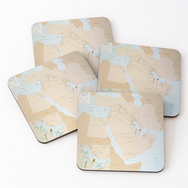 Item preview, Middle East Oil Fields Map (1993) designed and sold by BravuraMedia.