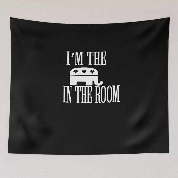 Item preview, I'm The Elephant In The Room Republican Slim Fit T-Shirt designed and sold by alikassi.