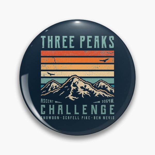 Item preview, 3 Peaks Challenge - Retro designed and sold by TigerTom Design.