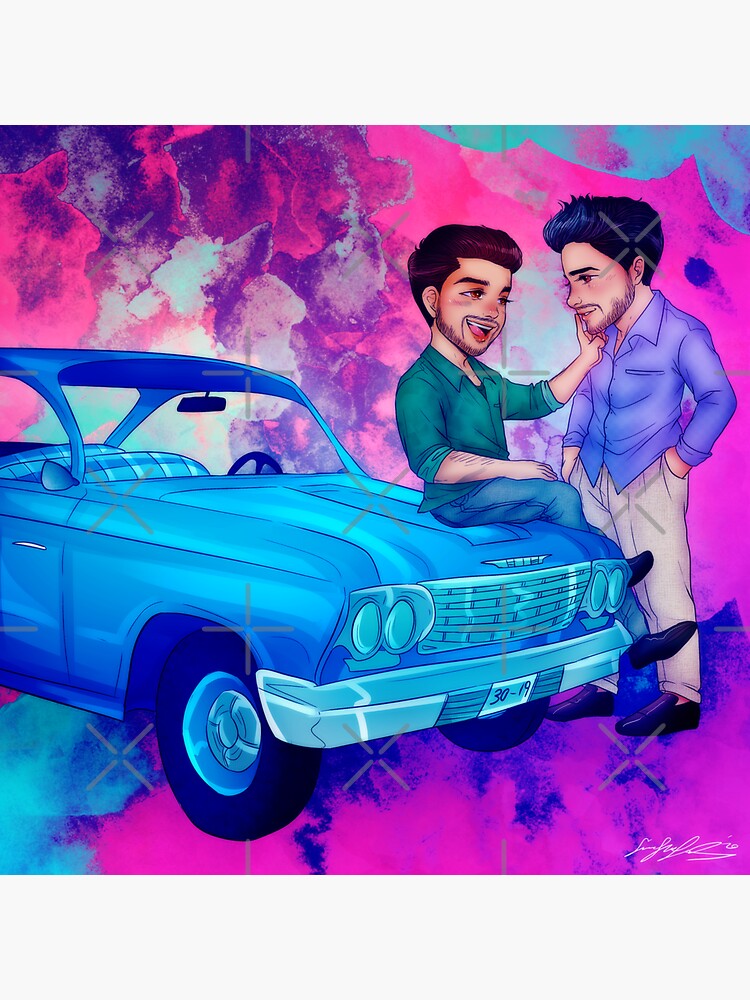 Thumbnail 3 of 3, Sticker, Mark and Jeff Chibi designed and sold by CarlyMarie1.