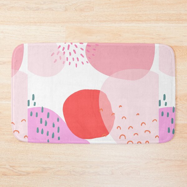 Item preview, Pink Abstract Shapes Art Pattern designed and sold by kqwdesigns.