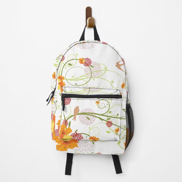Item preview, Yellow Summer Hibiscus Swirls and Swallow Birds © fatfatin designed and sold by fatfatin.