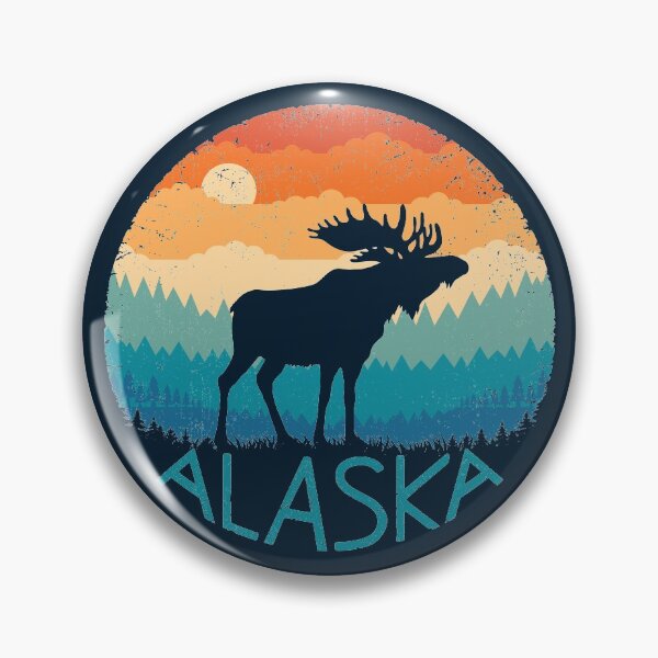 Item preview, Alaska Retro Moose designed and sold by TigerTom Design.