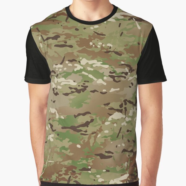 MultiCam - Militärisches Tarnmuster Grafik T-Shirt
