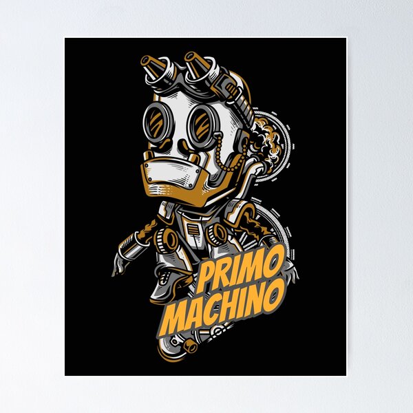 Item preview, Primo Machino. Steampunk Skateboarder. Cool. designed and sold by shirtdan.