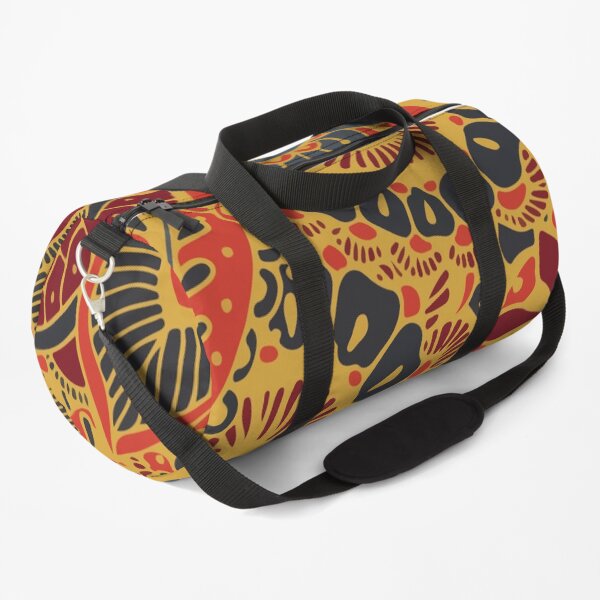 Bright pattern with paisley mehndi elements Duffle Bag