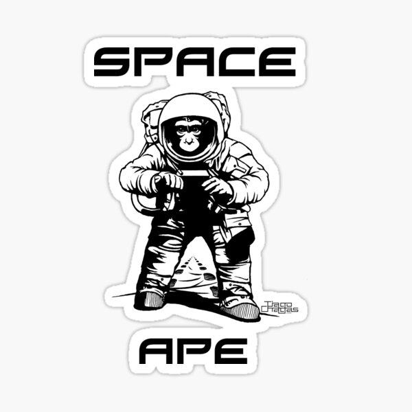 Space ape Sticker