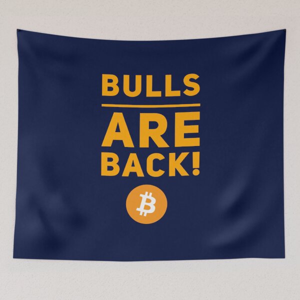 Item preview, Bitcoin Bulls are Back! designed and sold by Bouzdesigns.