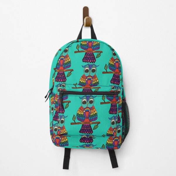 Item preview, RAINBOW OWL ON BRANCH designed and sold by Redbubble_Redhead.
