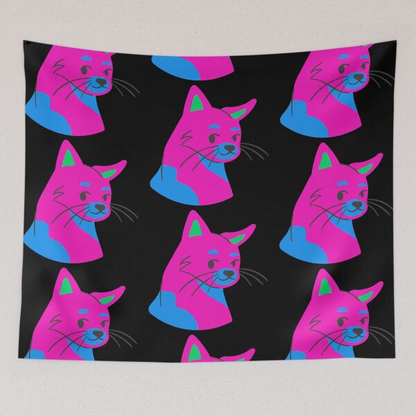Item preview, Discreet Pride Polysexual Colors Shy Cat designed and sold by TopplundDesigns.